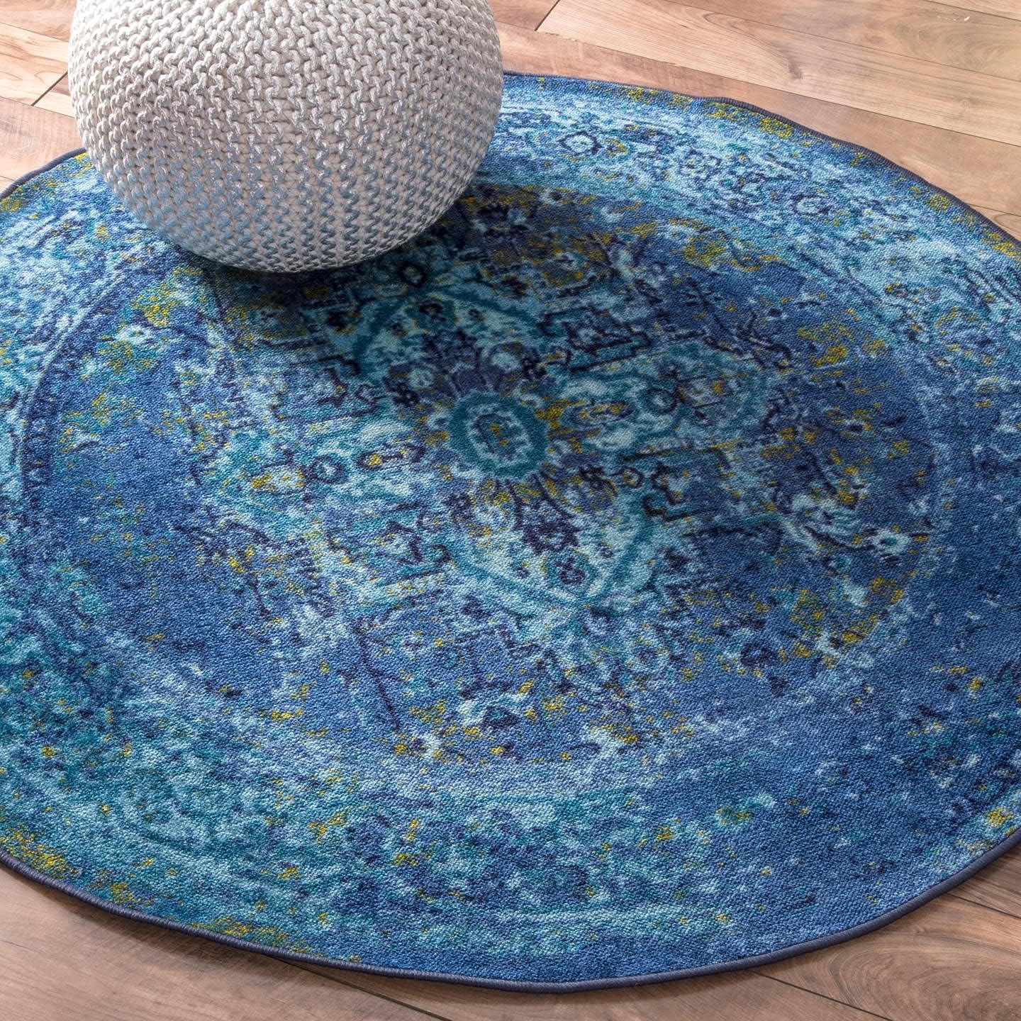 nuLOOM Reiko – Alfombra persa de estilo clásico, Tela, Azul