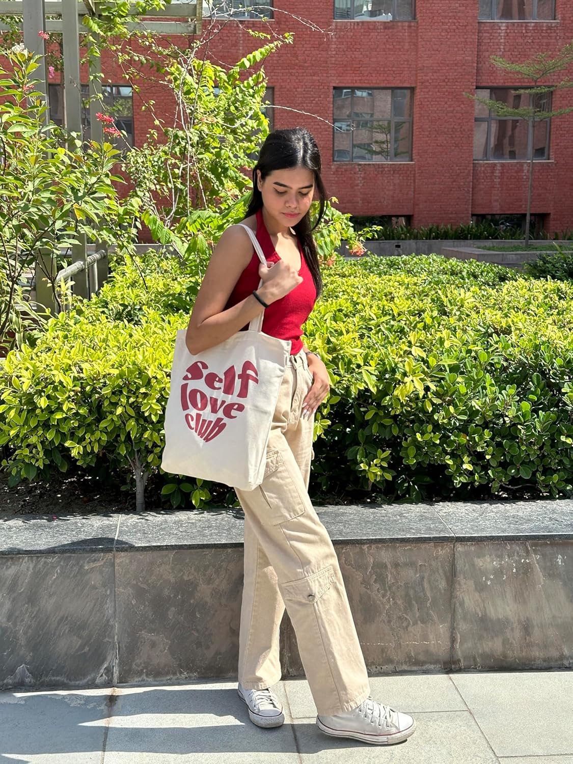 EcoRight – Bolsa de lona para mujer para playa, compras, viajes