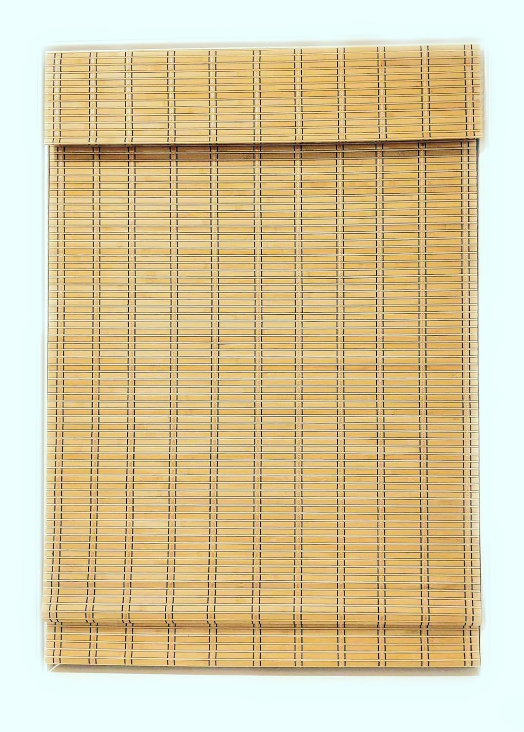 TJ Global Persiana romana sin cordón de bambú para ventana, filtro de luz (30 x 64 pulgadas)