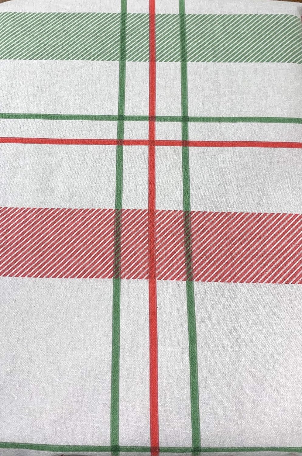 Royal Tradition Juego de sábanas de franela pesada, 100% algodón, tamaño individual extra largo XL, 3 piezas, estampado a cuadros Dessines, 170 GSM
