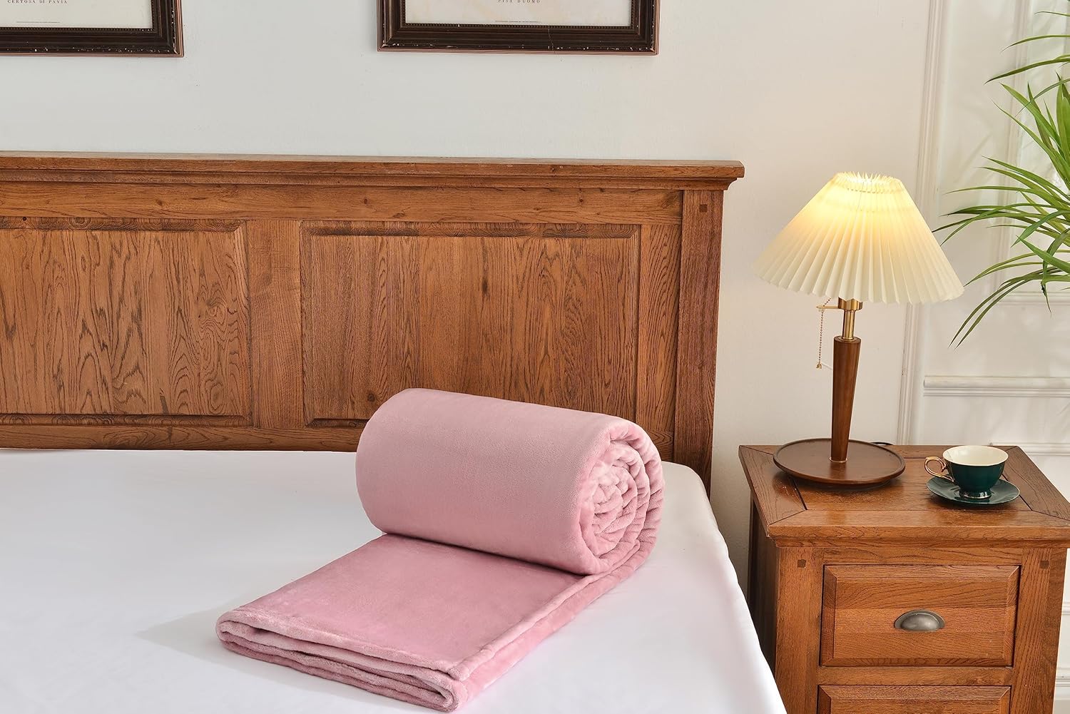 Kingole Manta de microfibra de franela afelpada. Suntuosa. Peso ligero. Acogedora. Para la cama o el sillón. Supersuave y cálida, en colores lisos.