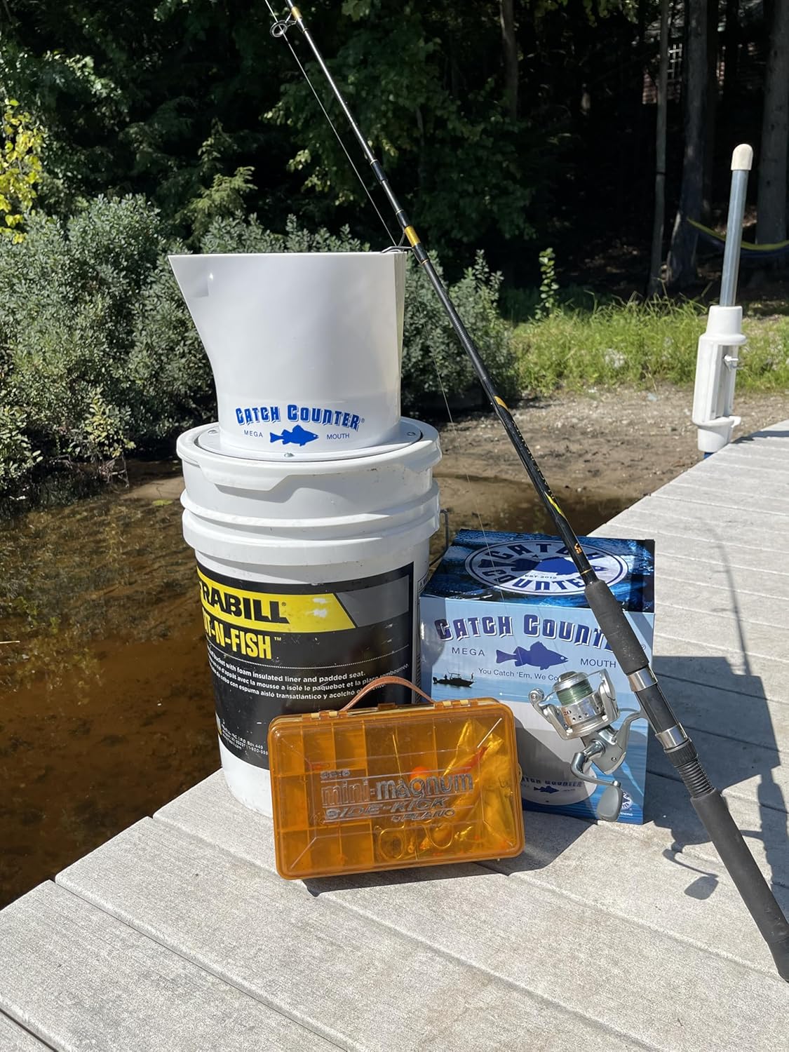 CatchCounter – Contador de captura de peces, boca mega para peces de pan a grandes crappies – Cualquier pez que se ajuste