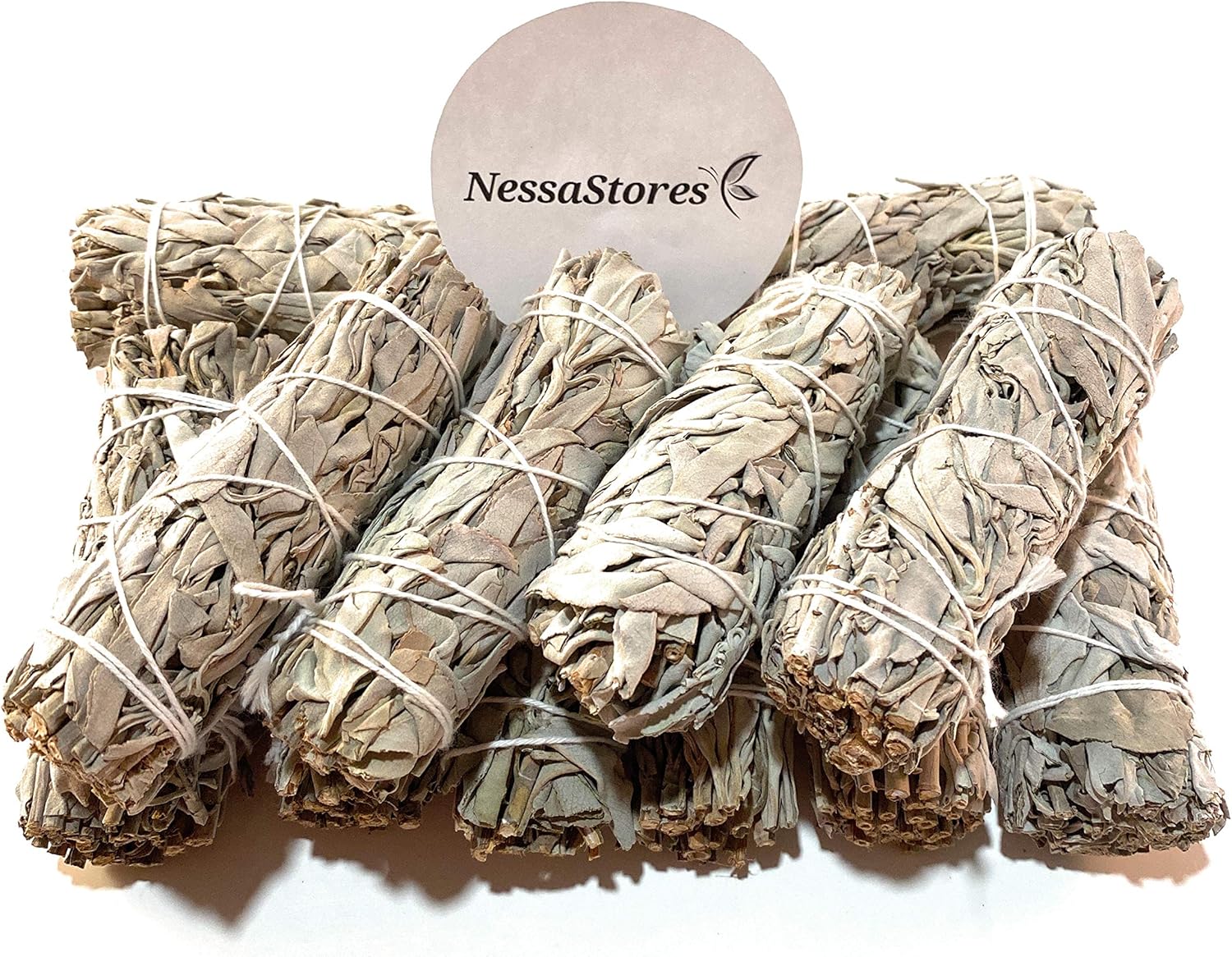 NessaStores – Paquete de incienso de salvia blanca California de 4 pulgadas #JC-006 (100 piezas)
