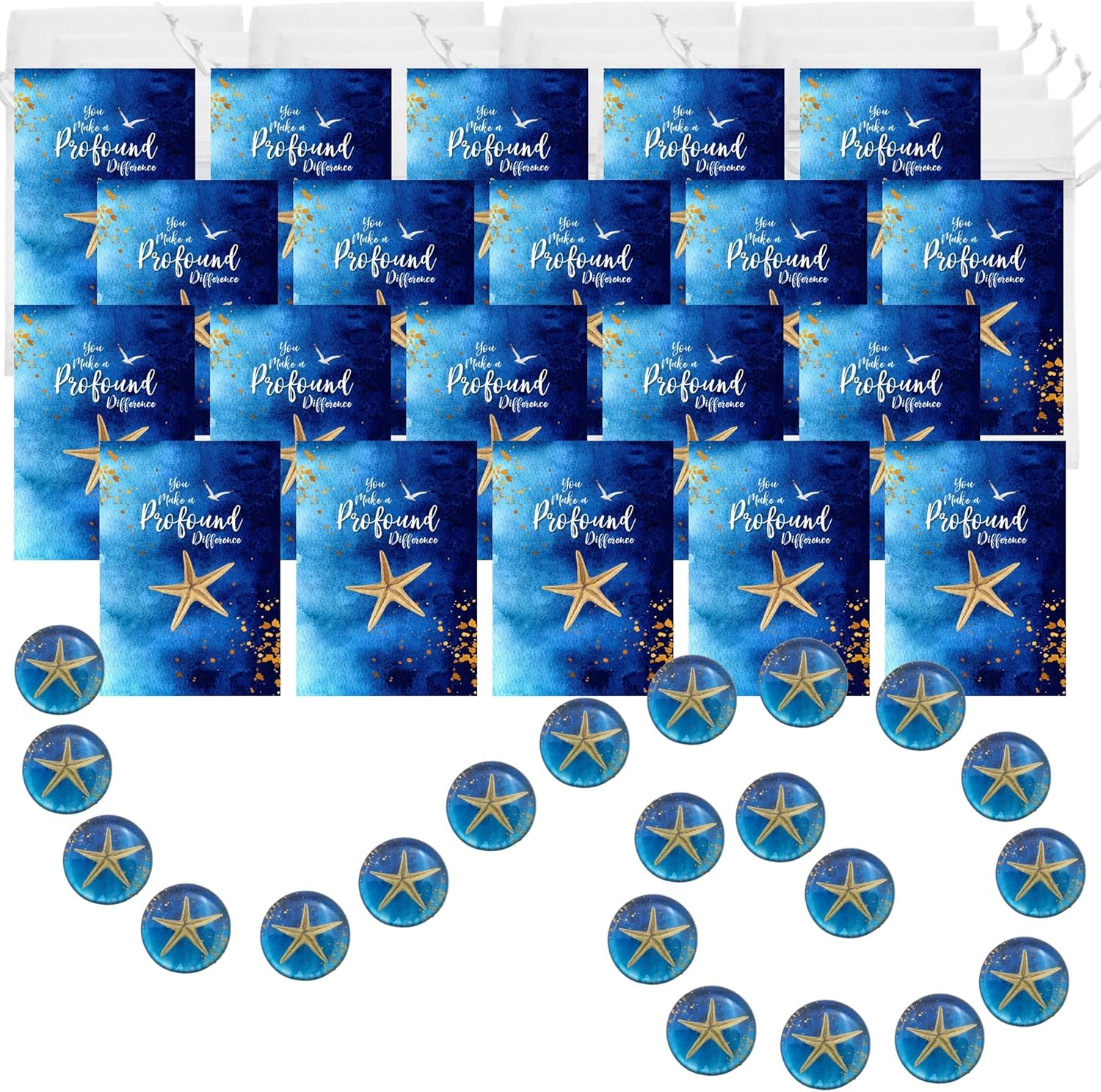 Smiling Wisdom – 20 regalos a granel – Mini tarjetas de felicitación de agradecimiento para empleados y juegos de regalo de recuerdo – 60 piezas