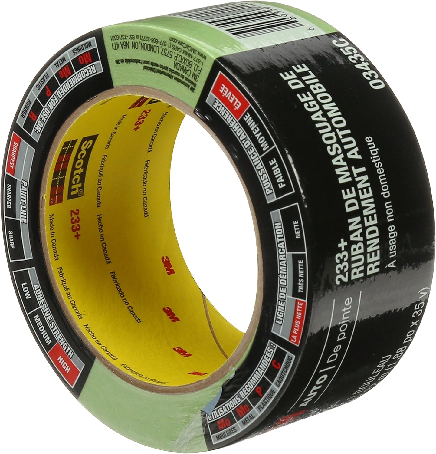 3M – Cinta adhesiva para acabado automotriz, 06654, 1 rollo de 1.417 pulgadas x 180.4 pies