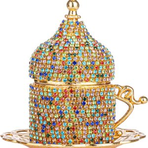 Alisveristime Juego de tazas de café turco, auténtico café turco griego árabe con platillo (mejora tu experiencia de café ahora) (1 unidad) (diseño Alisveristime Juego de tazas de café turco, auténtico café turco griego árabe con platillo (mejora tu experiencia de café ahora) (1 unidad) (diseño