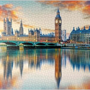 Big Ben and Houses of Parliament London England – Rompecabezas prémium de 1000 piezas para adultos Big Ben and Houses of Parliament London England – Rompecabezas prémium de 1000 piezas para adultos