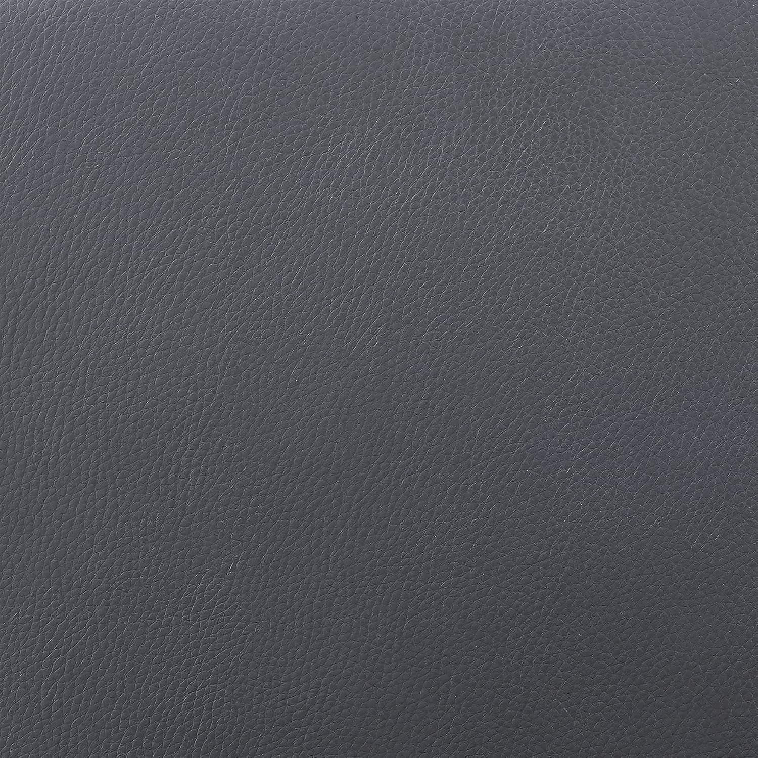 Armen Living Fox – Taburete de bar moderno de mediados de siglo de piel sintética gris y madera negra de 25.5 pulgadas