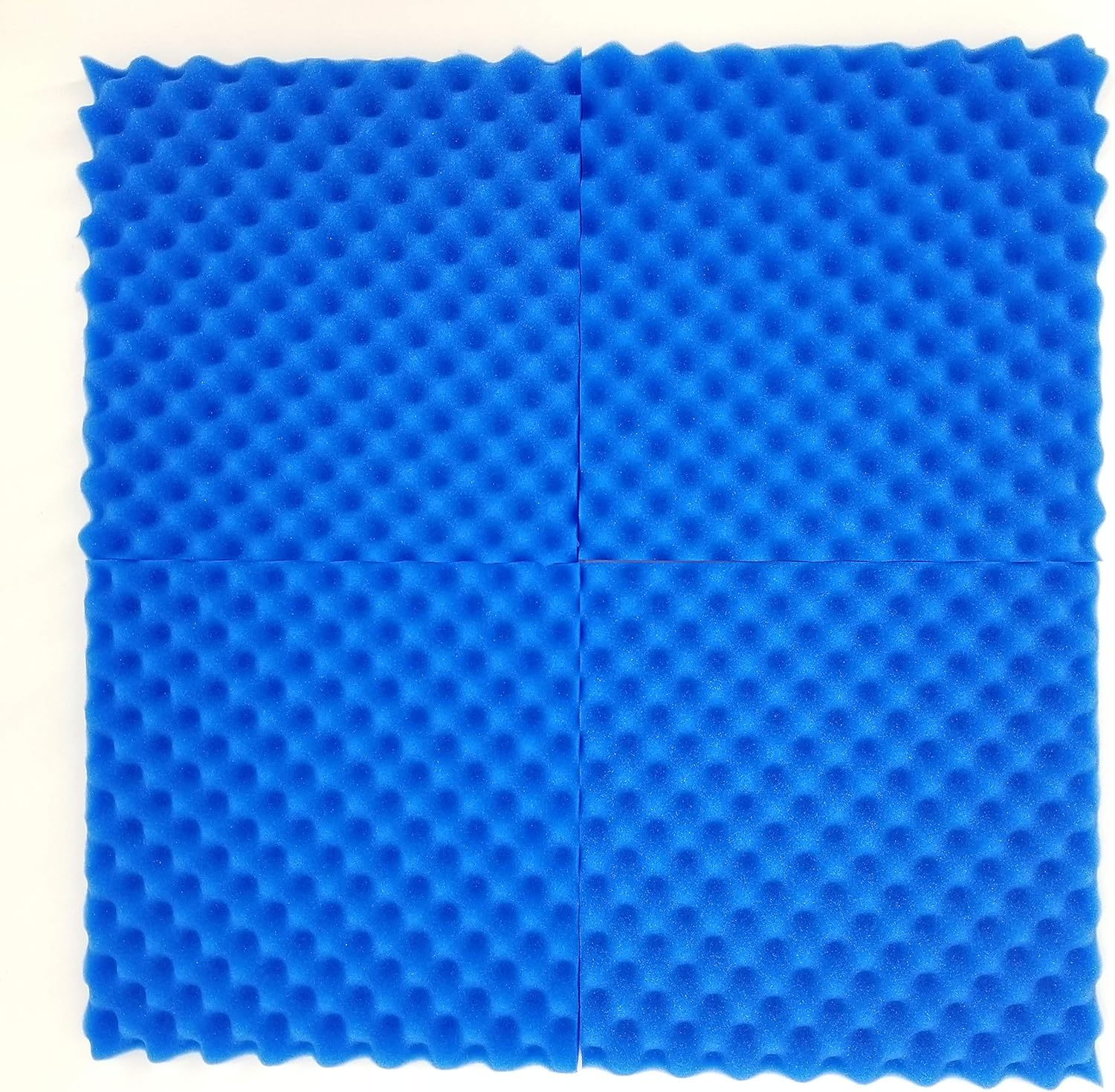 BookishBunny Paquete de 10 azulejos de pared de espuma acústica de alta calidad, 12 x 12 x 1.4 pulgadas (azul hielo)