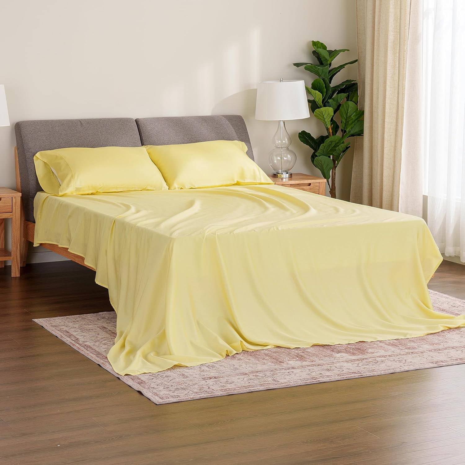 Berkshire Blanket Juego de sábanas de 3 piezas de 100 % algodón para tamaño individual, juego de ropa de cama de tejido percal de lujo con bolsillos