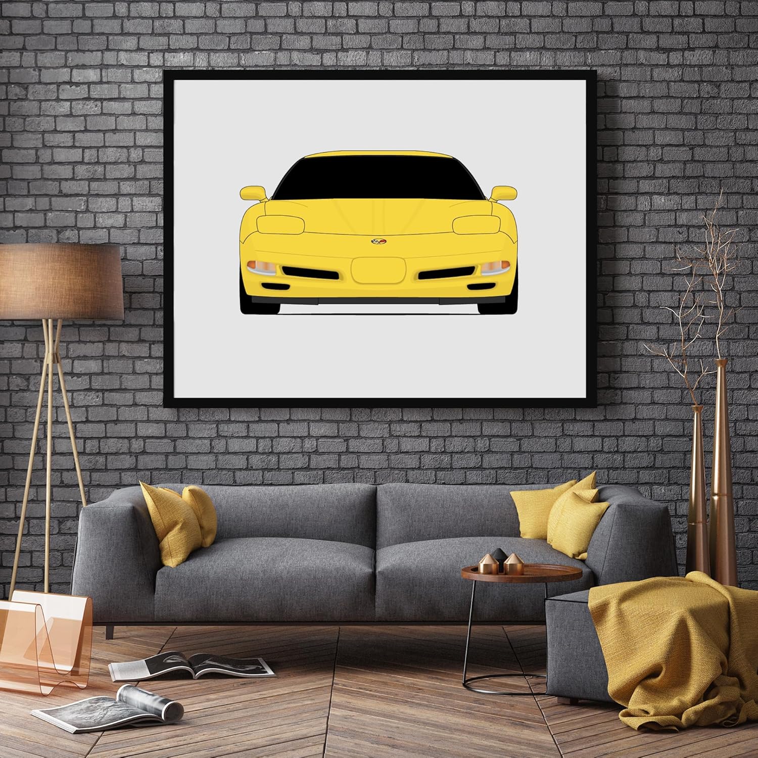 Chevy Corvette Z06 C5 (1997-2004) 5th Generation Inspired Poster Print Wall Art Decor Handmade (Unframed)