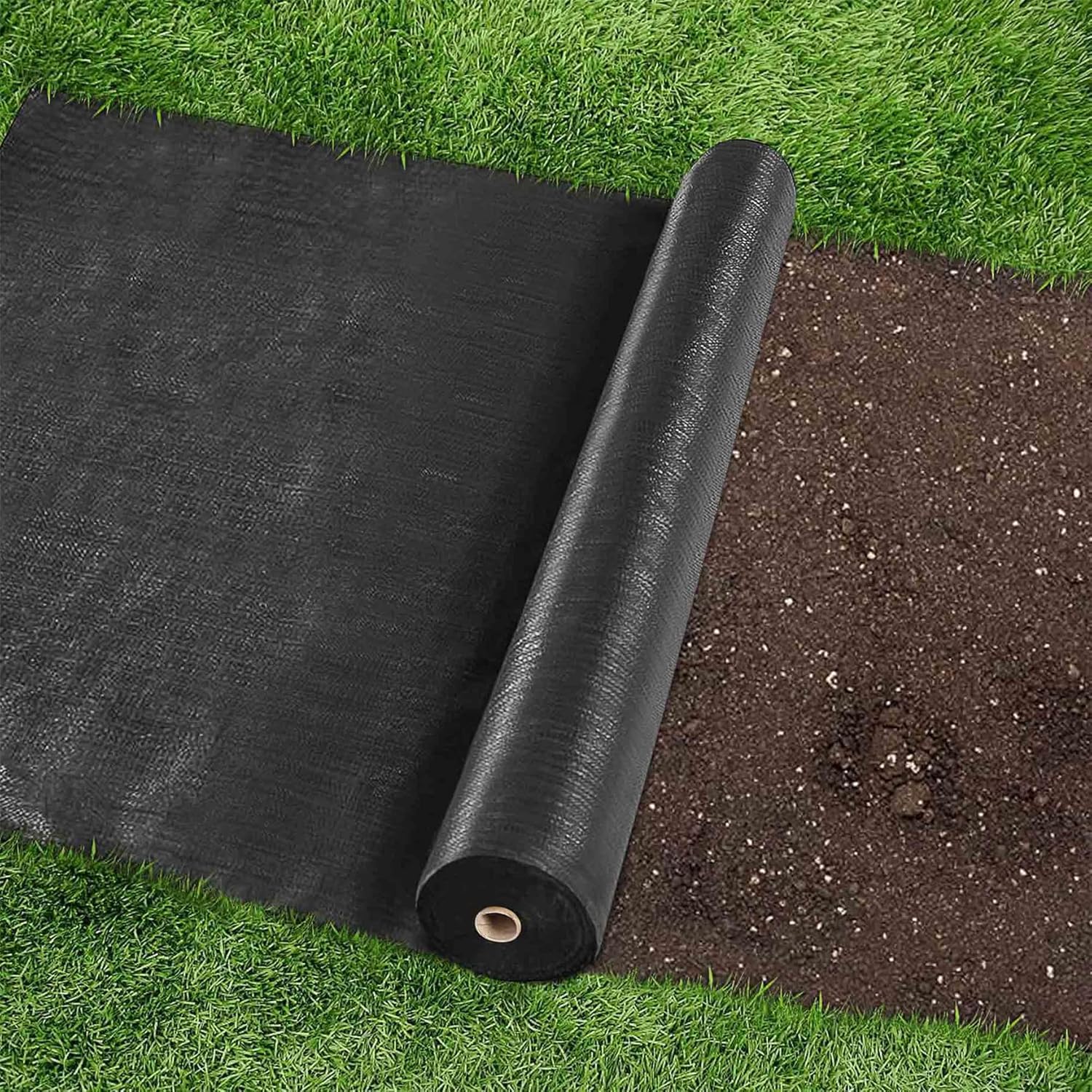 WFLNHB Tela de paisaje de barrera de malezas 3FTx100FT Heavy Duty Weed Control Block Ground Cover