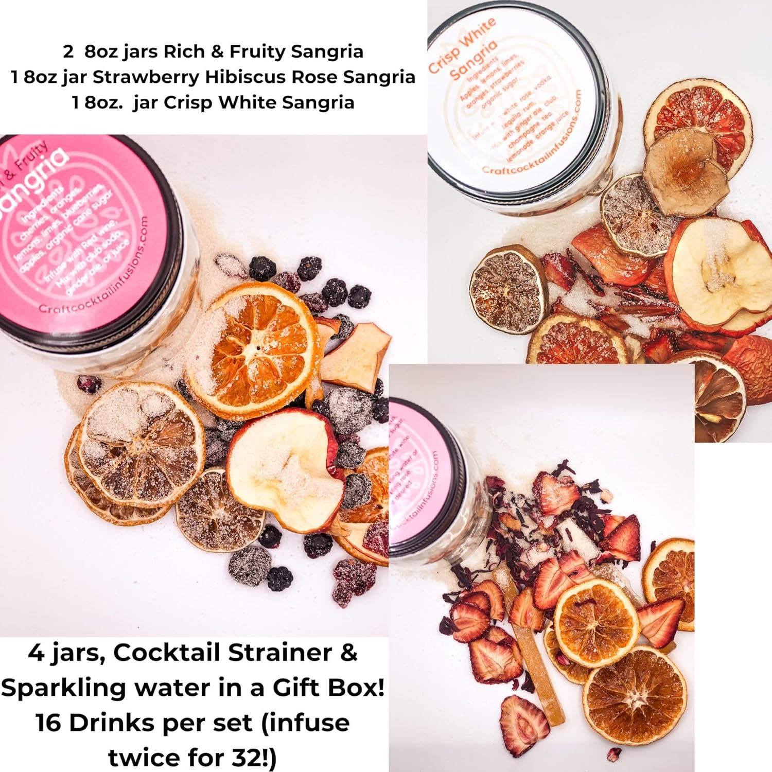 Craft Cocktail Infusions  Set de infusión de sangría  Kits de cóctel y mocktail  Sets de regalo  Regalos de fiesta