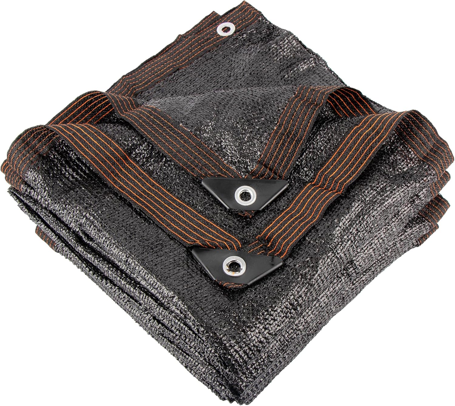 70 % de tela negra de 10 x 20 pies, protector solar para exteriores con ojales, malla duradera para sombreado, anticongelante para patio, jardín,