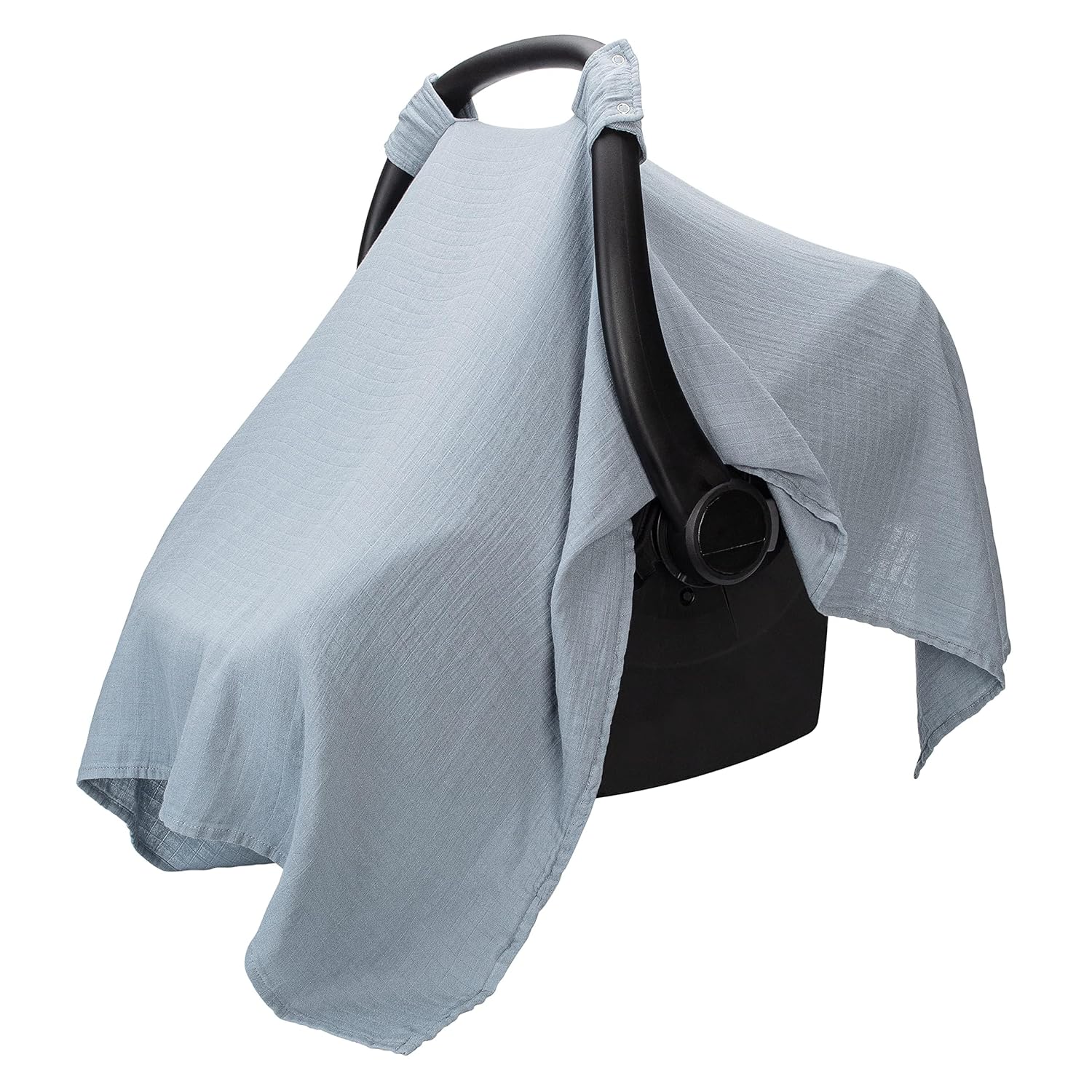 Comfy Cubs – Funda de muselina de algodón para asiento de automóvil, ajuste universal para bebés, niñas y niños (azul pacífico)