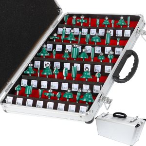 LEATBUY – Juego de 41 brocas de fresado para carpintería, vástago de 14 de pulgada, brocas de carburo de perforación para puerta, mesa, gabinete, LEATBUY – Juego de 41 brocas de fresado para carpintería, vástago de 14 de pulgada, brocas de carburo de perforación para puerta, mesa, gabinete,