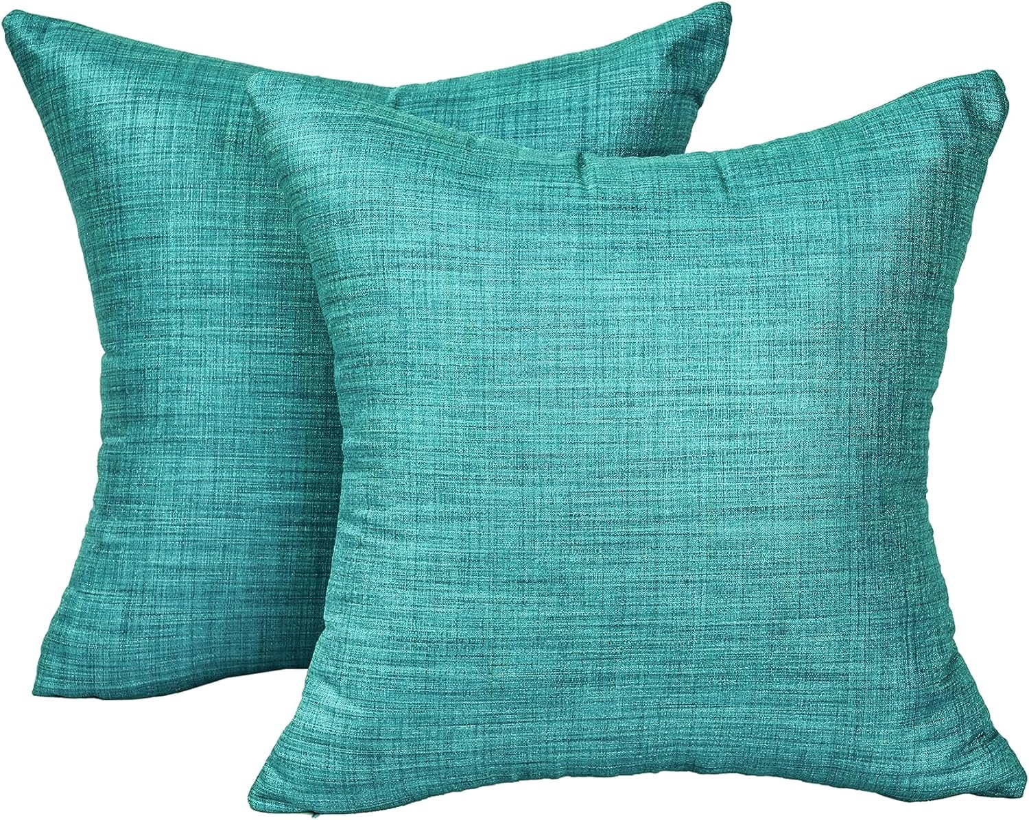 SCARLETT LINENS Almohadas decorativas para sofá cama, almohadas decorativas de sala de estar, almohadas rústicas, fundas de almohada sólidas de seda