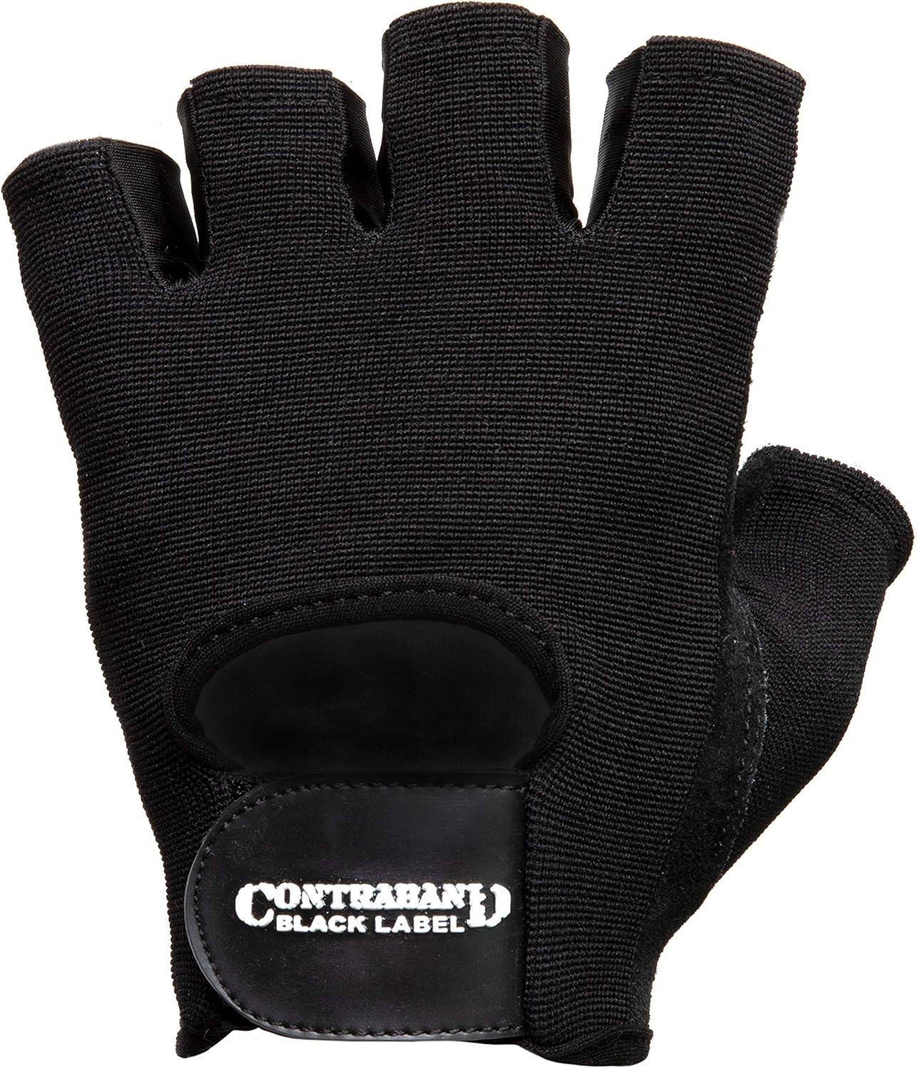 Contraband Black Label 5450 – Guantes de cuero acolchado de doble capa para levantamiento de pesas (par)  Guantes de gimnasio acolchados pesados,