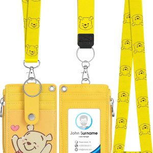 Cordón con titular de la tarjeta de identificación para llaves Llavero Tarjeta de dibujos animados lindos Lanyard0927-shengka-futi, 05-amarillo Cordón con titular de la tarjeta de identificación para llaves Llavero Tarjeta de dibujos animados lindos Lanyard0927-shengka-futi, 05-amarillo