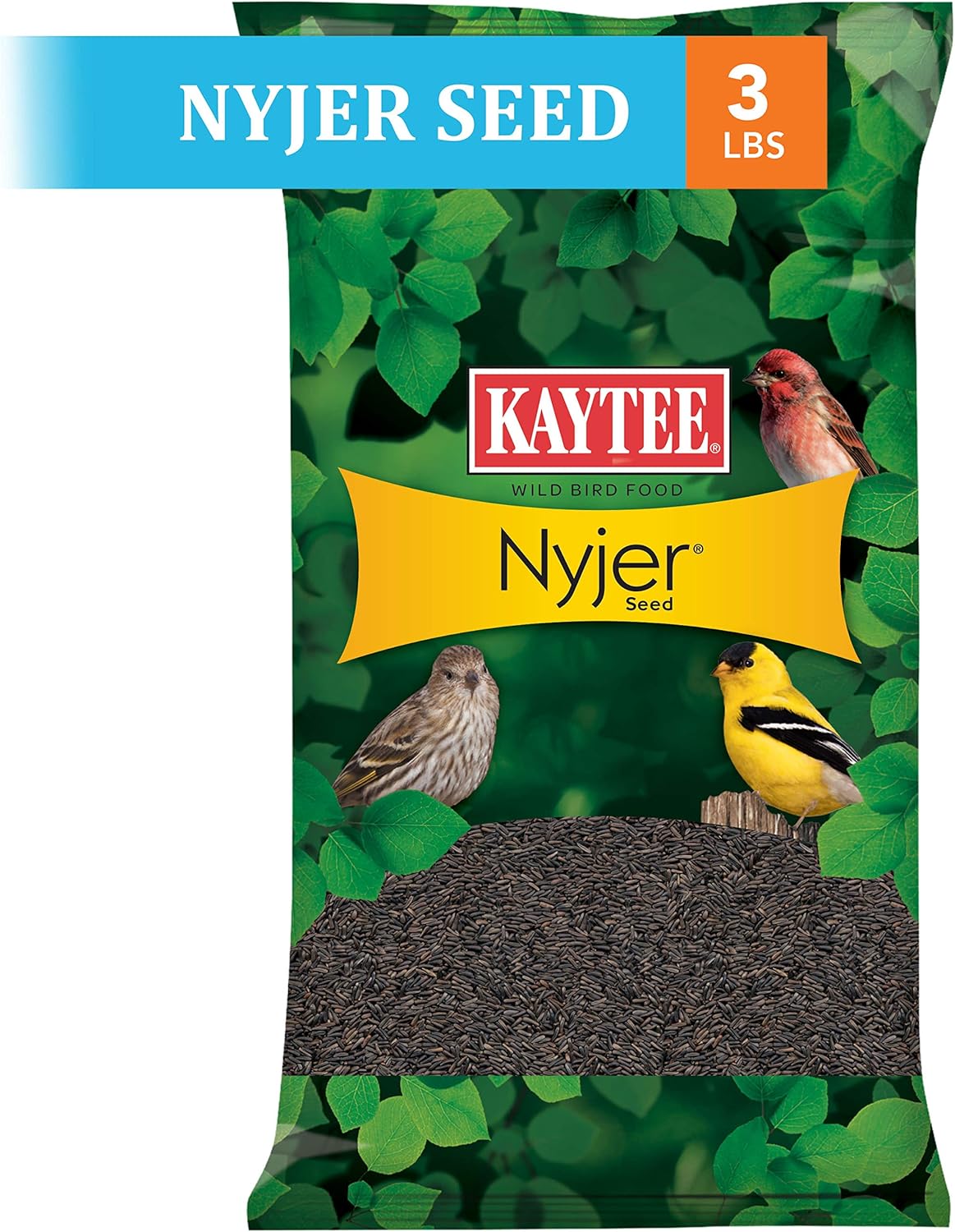 Kaytee Nyjer – Semilla de comida para pájaros silvestres, 3 libras