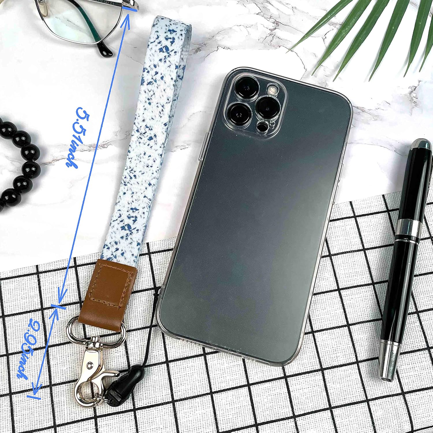 Llavero con correa de muñeca para mujeres y hombres