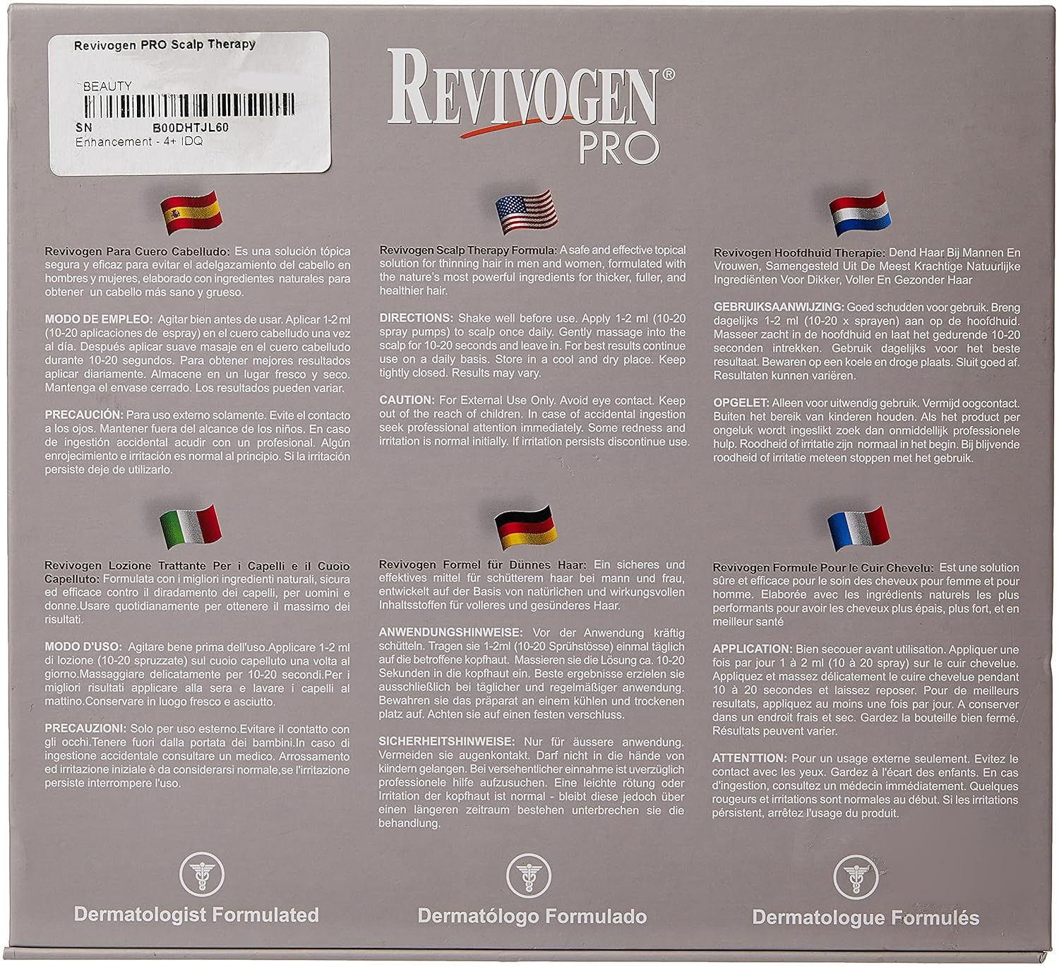Revivogen PRO Scalp Therapy Two-Month Kit, Thicker and Fuller Hair for Women with Hair Loss, Effective DHT Blocking Treatment for Fine and Thinning