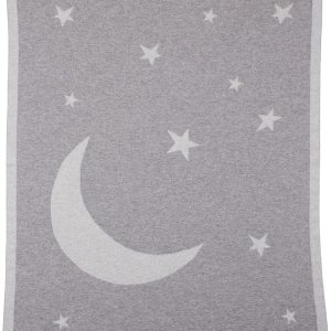 Manta unisex 100% cachemira Moon & Stars para bebé, color gris, hecha en Escocia, Gris Multi Manta unisex 100% cachemira Moon & Stars para bebé, color gris, hecha en Escocia, Gris Multi