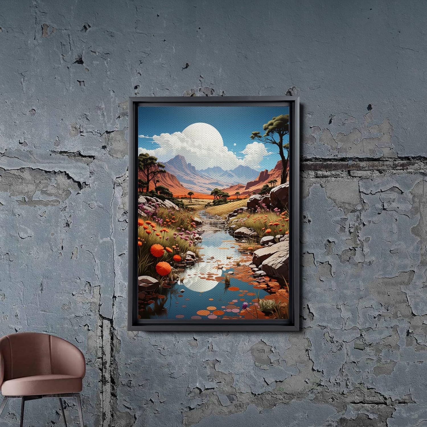 Red Mesa, Archival Print of Landscape Prints of Red Mountain in Mesa, Arizona, Wall Art, Art Print
