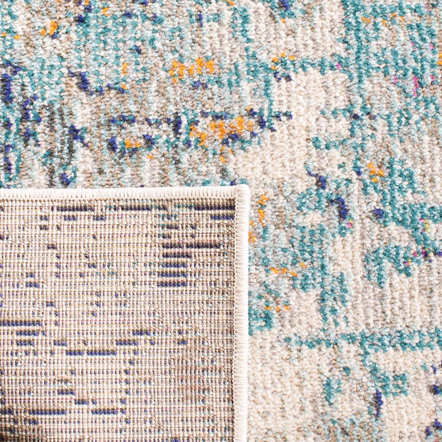 SAFAVIEH Colección Madison MAD460A – Alfombra con diseño abstracto moderno, no desprende pelusa, de fácil cuidado, para zonas de alto tráfico en