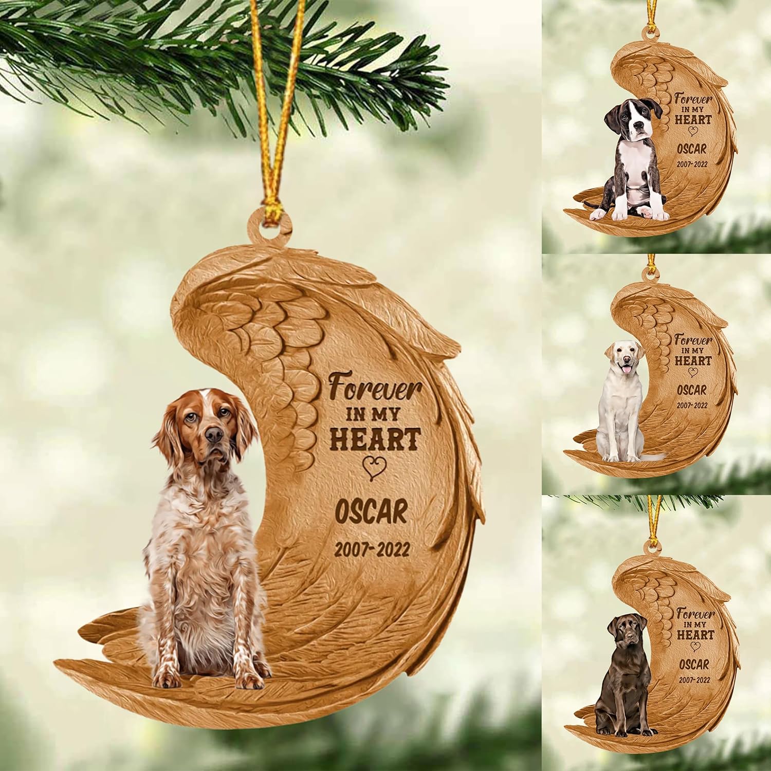 Shih Tzu – Adorno conmemorativo personalizado para perros, razas de perros personalizadas en memoria amorosa, simpatía, recuerdos de perros, adornos