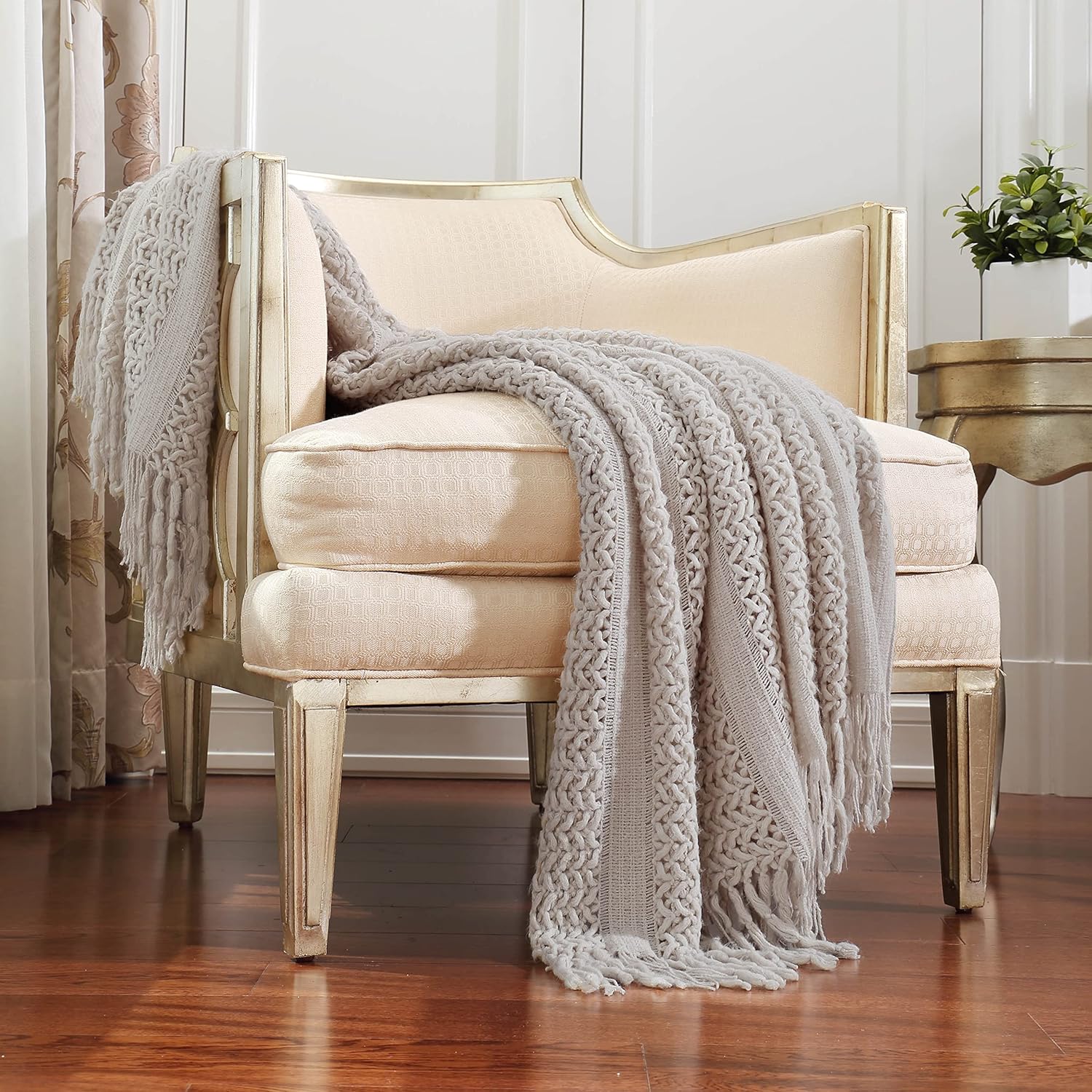 CREVENT Manta para decoración del hogar, sofá, silla, cama, suave, cálida, acogedora, ligera, para viajes, regalo para Navidad (50 x 60 pulgadas,
