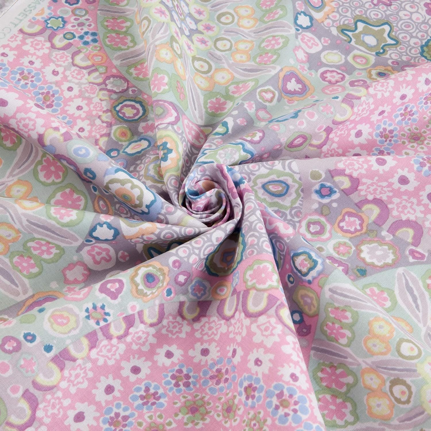 Kaffe Fassett Cantera colectiva Millefiore gris, tela por yarda