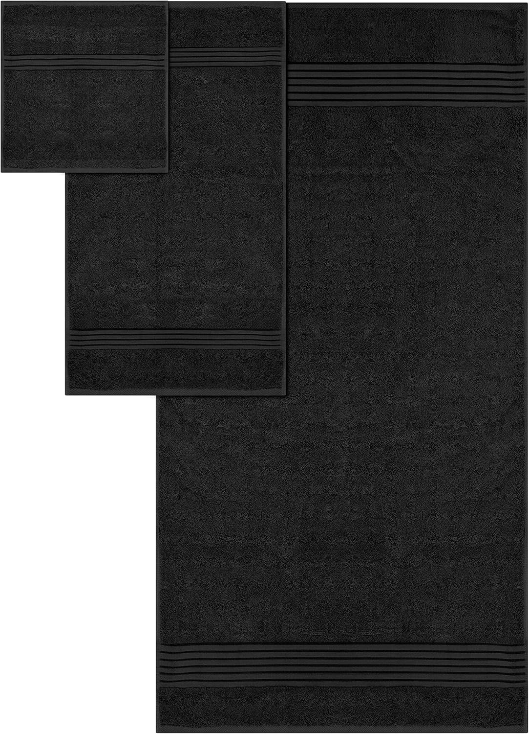 Set de toallas Premium 700GSM, 8piezas 2toallas de baño, 2toallas de mano y 4paños, algodón, lavable a máquina, calidad de hotel, supersuave y muy