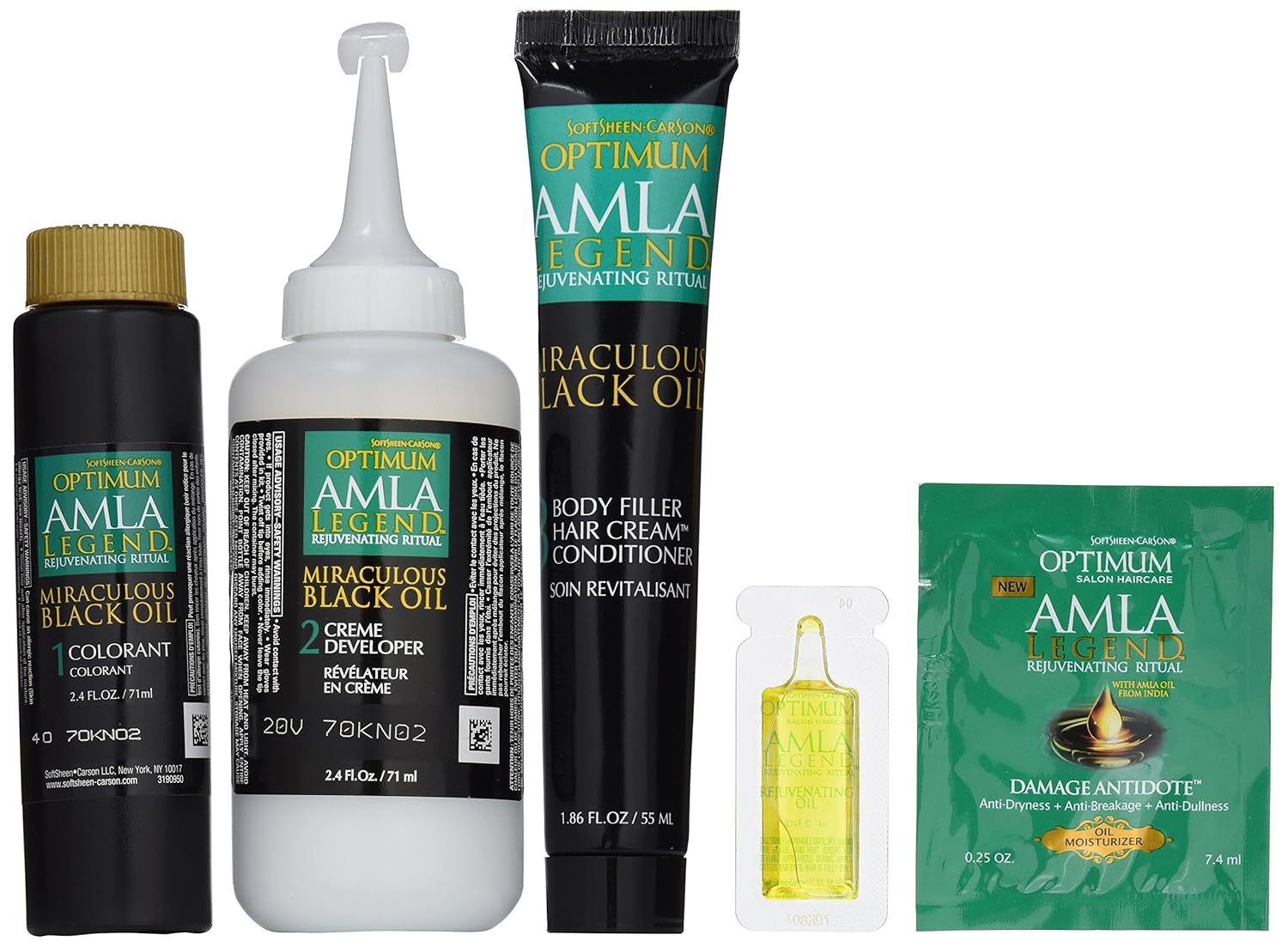 Optimum Care Amla Legend Miraculous Oil – Tinte para el cabello, color marrón oscuro natural