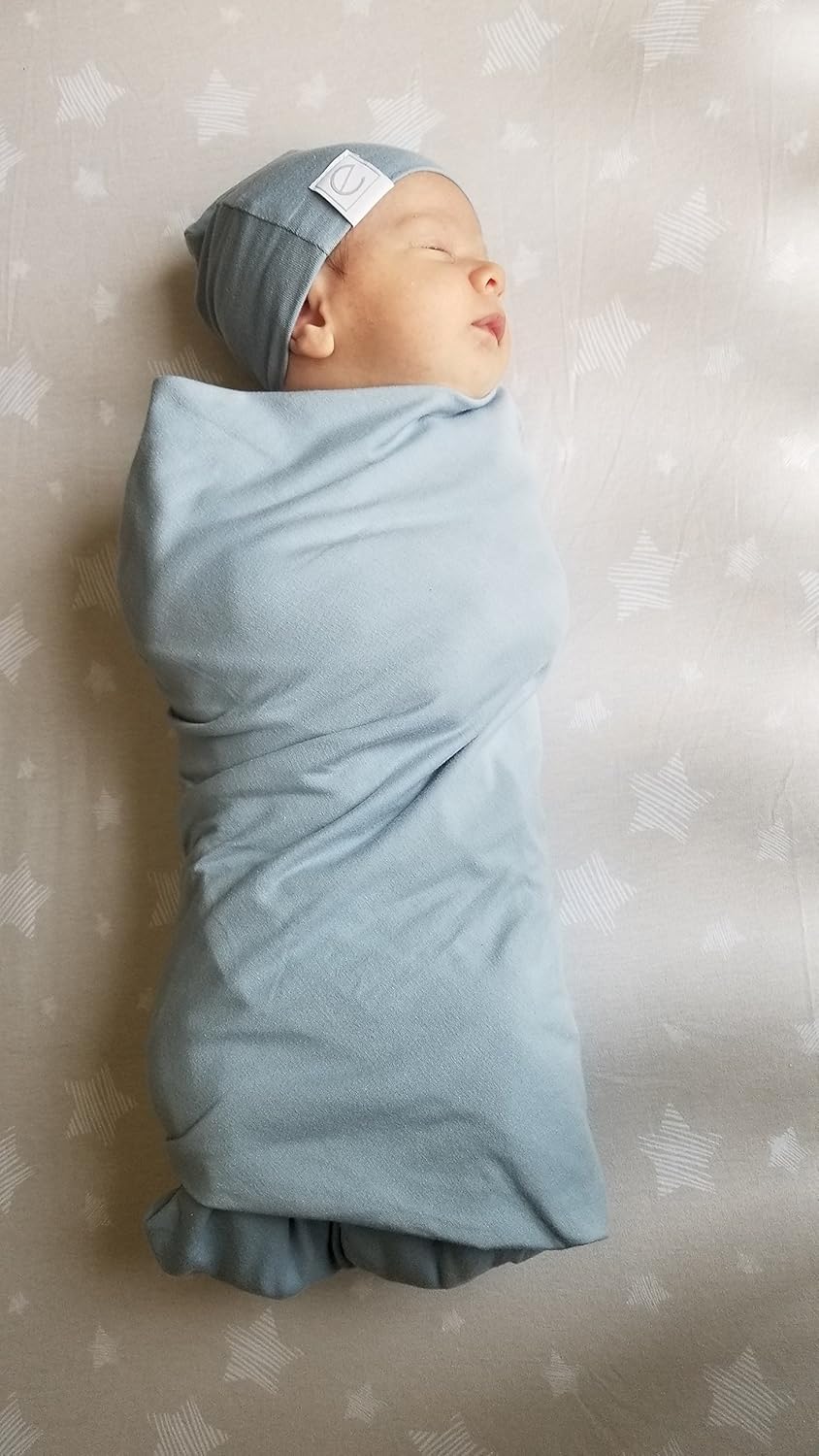 Ely’s & Co. Ely’s & Co. – Juego de sábanas para cambiador, 2 unidades, 100% algodón jersey para bebé niña y bebé, diseño de estrella dibujada en