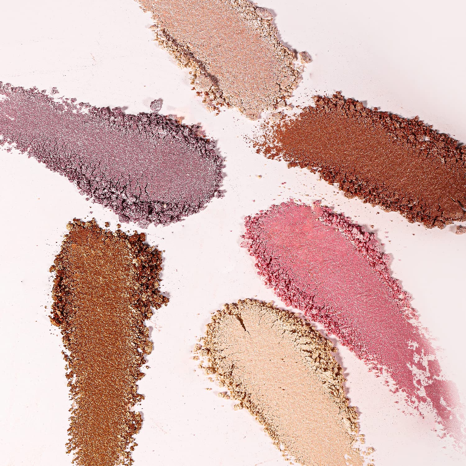 YOUNG VISION Paleta de polvos iluminadores horneados, tonos brillantes de perlas transparentes para maquillaje iluminador facial, iluminadores de