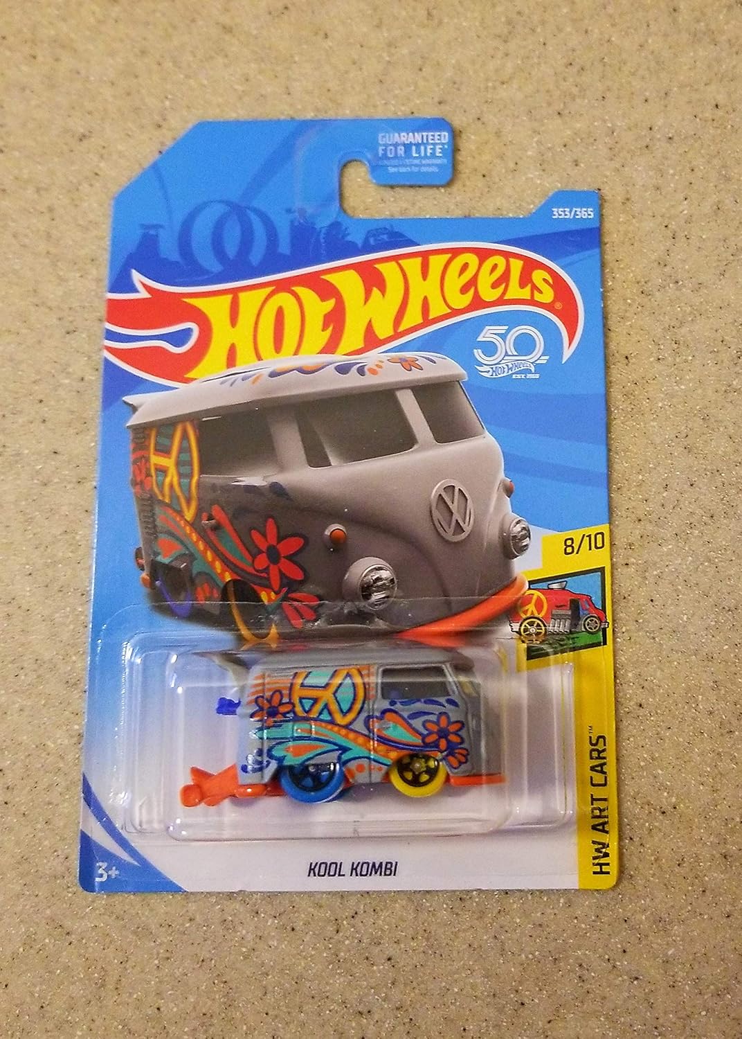 Hot Wheels 2018 50 aniversario Hw Art Cars – Kool Kombi (gris)