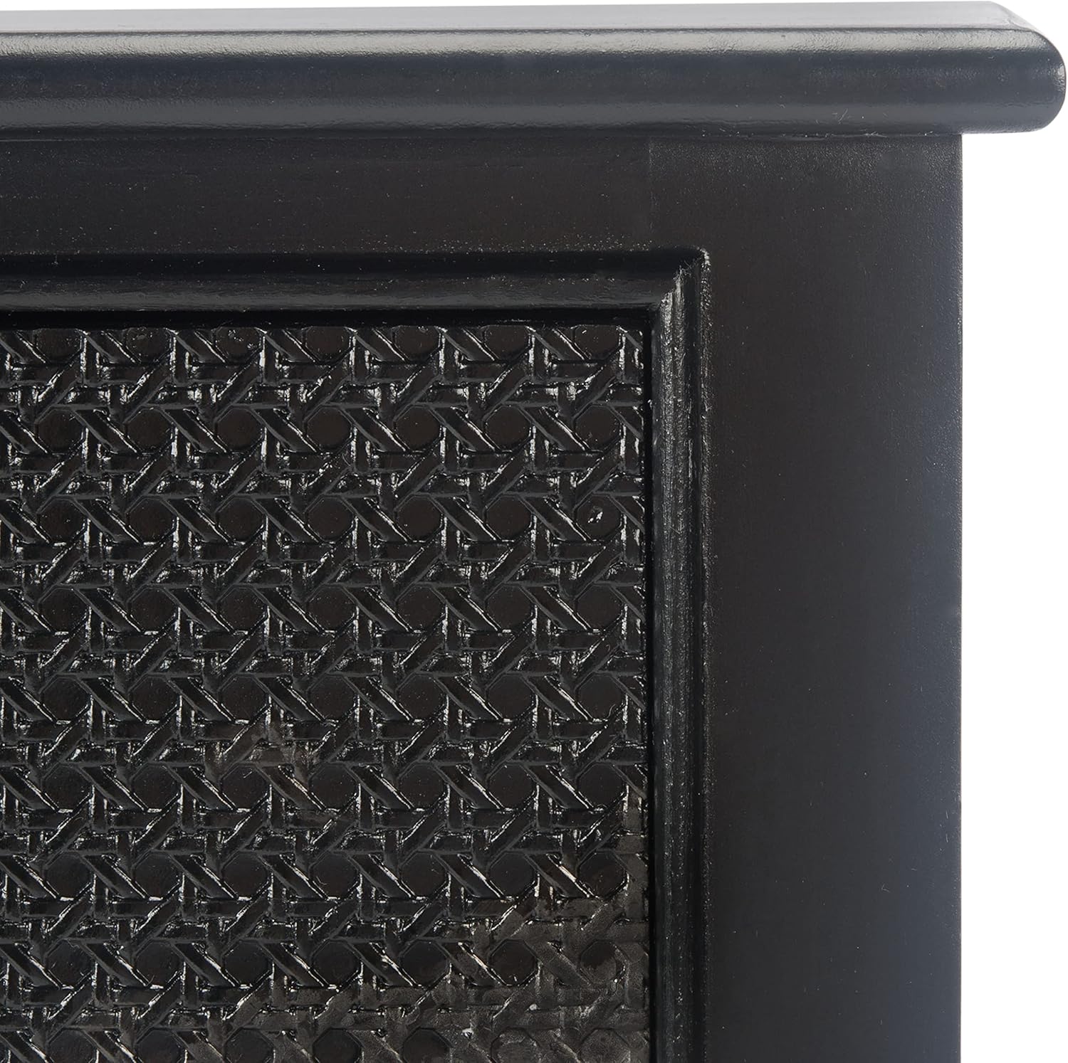 Safavieh Home Collection Haines – Mesa consola con 2 cajones y estante inferior negro