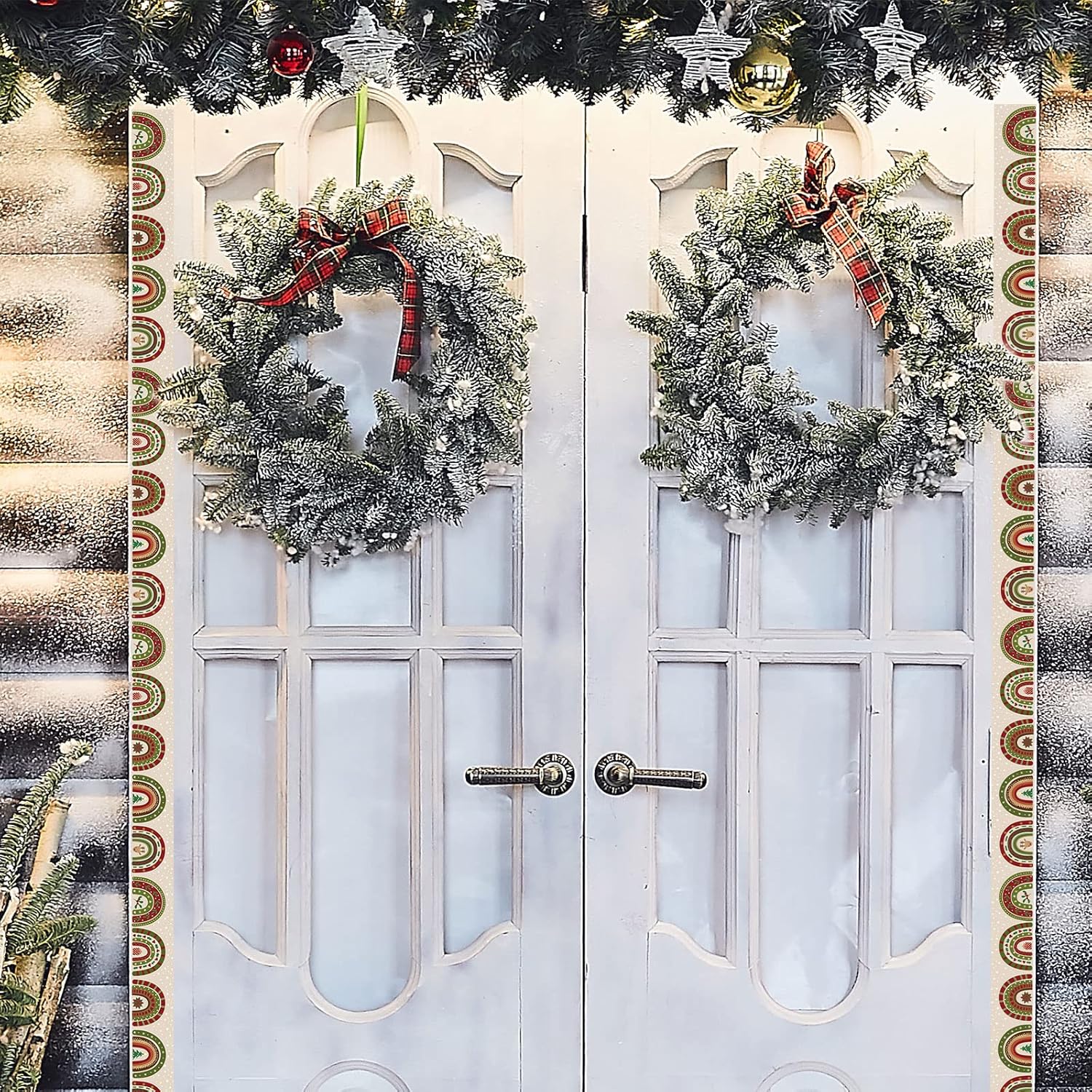 72 unidades de 70 pies de Navidad arcoíris para tablón de anuncios, bordes de aula para tablón de anuncios, borde de arco iris para Navidad, aula,