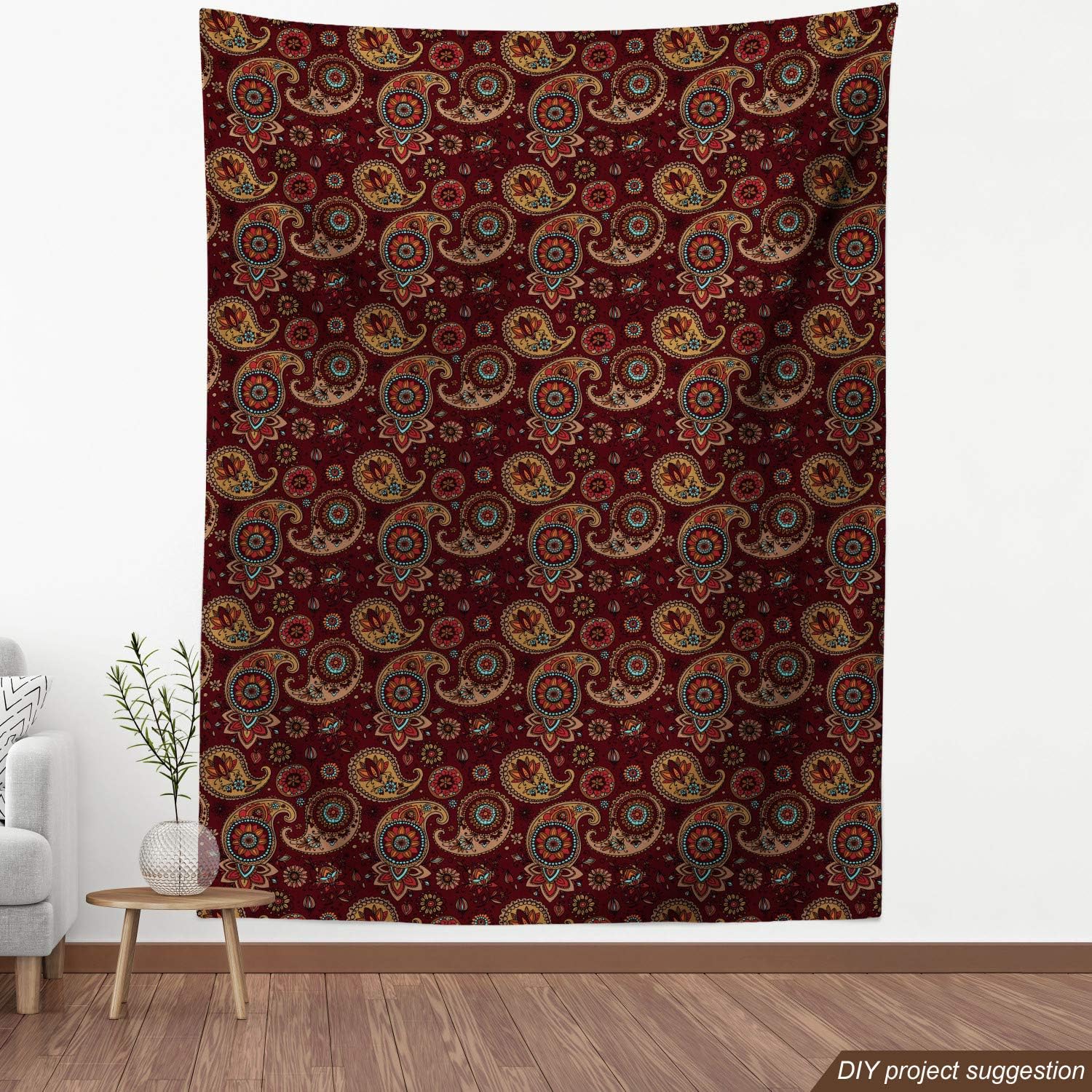 Ambesonne – Tela multicolor con estampado digital por yarda