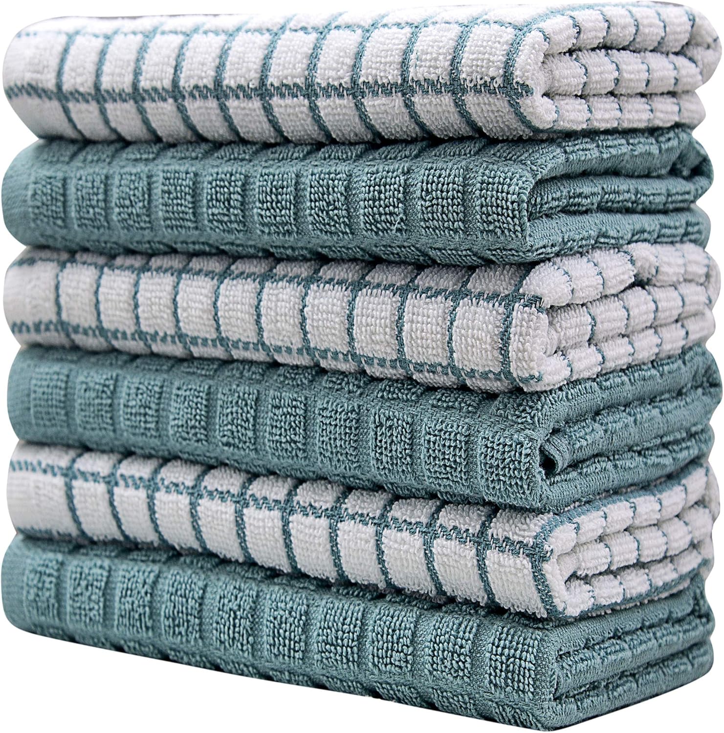 Toallas de cocina de 16 x 28 pulgadas  Toallas de cocina  Toallas de mano de cocina  Toalla de té altamente absorbente, suave con lazo para colgar,