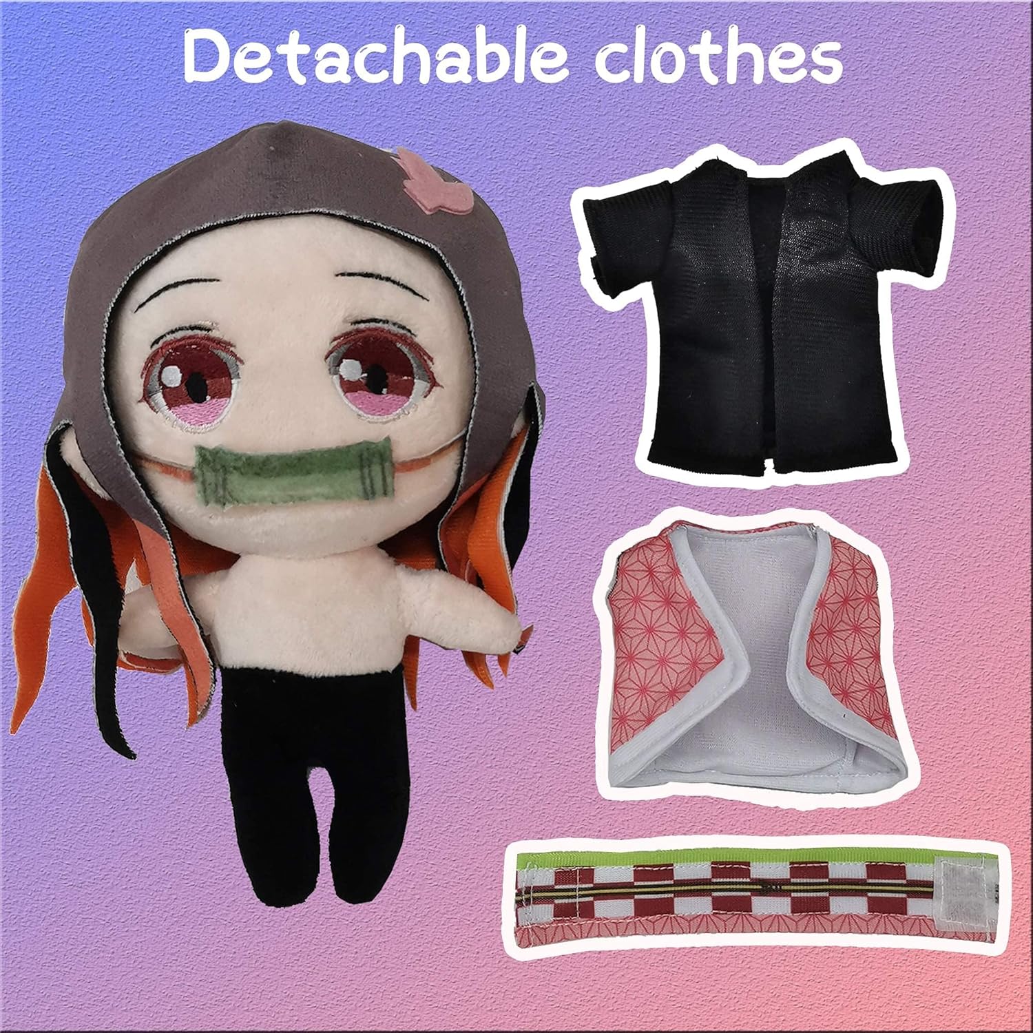 IUTOYYE Juguete de peluche de anime de dibujos animados suave de peluche suave para decoración del hogar, almohada regalo de cumpleaños para niños