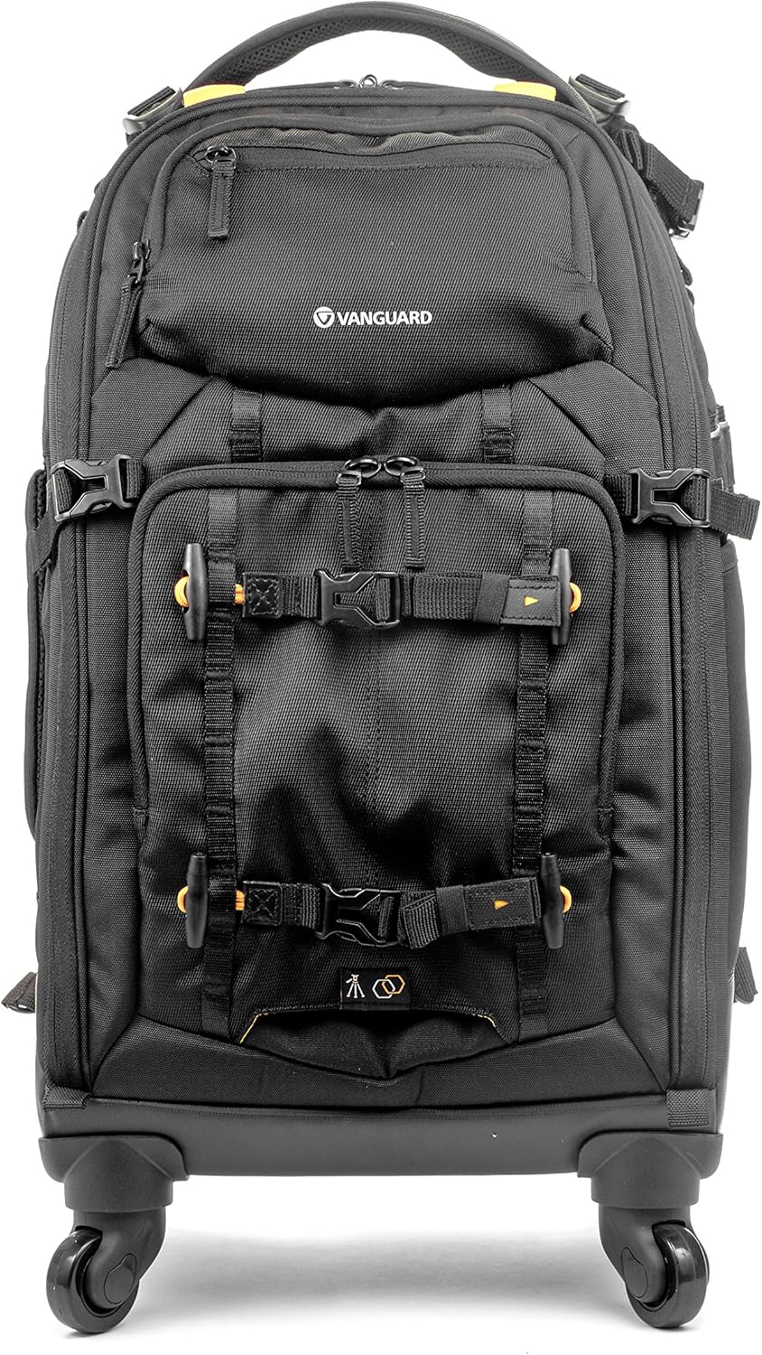 VANGUARD ALTA Fly 58T – Mochila para cámara DSLR, giratoriacarretilla de 4 ruedas, gris, tamaño completo