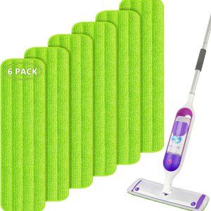 Almohadillas de repuesto para trapeador compatibles con Swiffer PowerMop, almohadillas de microfibra lavables y reutilizables de 15 pulgadas para Almohadillas de repuesto para trapeador compatibles con Swiffer PowerMop, almohadillas de microfibra lavables y reutilizables de 15 pulgadas para