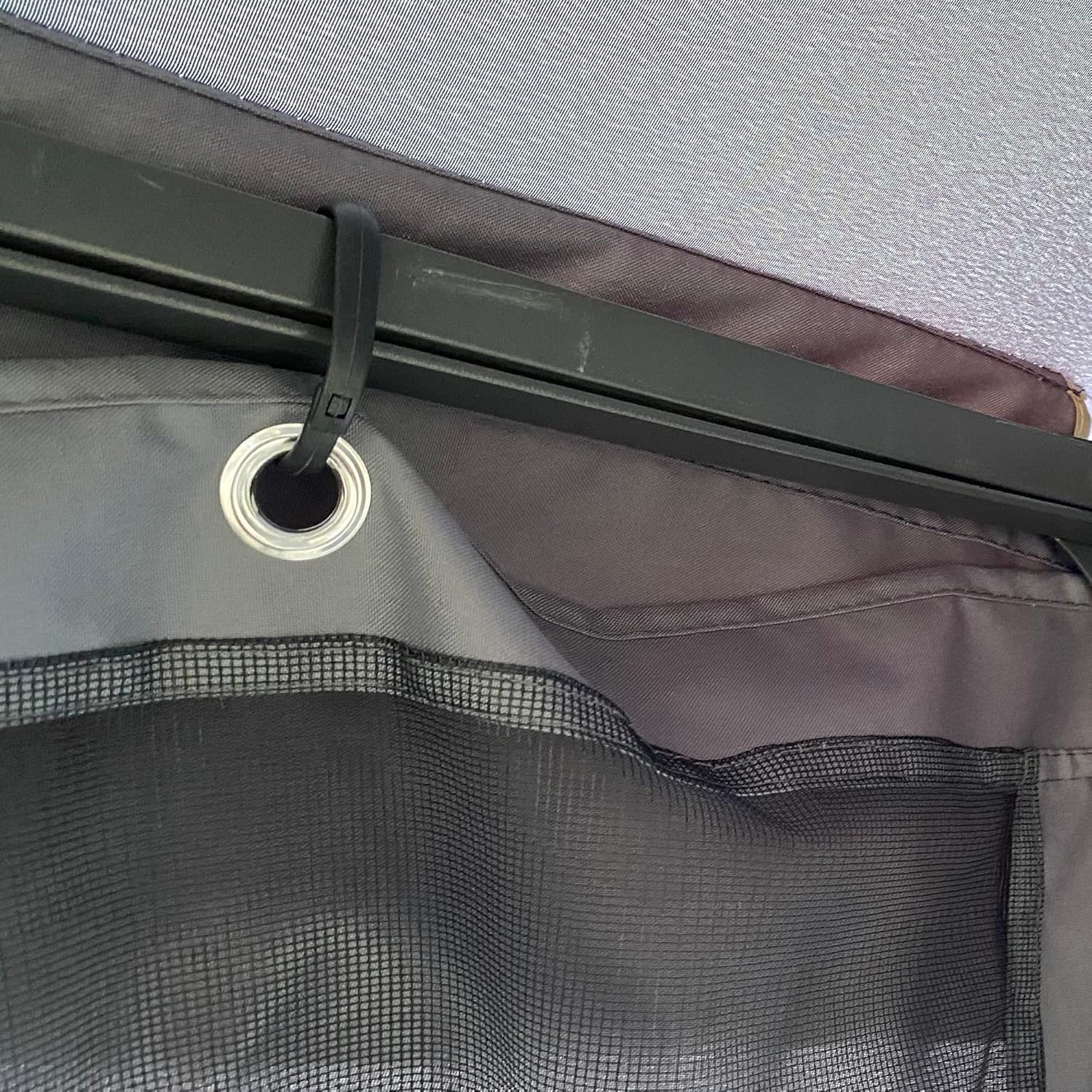 Mosquitera de repuesto para kiosco de 10 x 10 pies con cremalleras, paredes de malla de 4 lados para cenadores de patio, pantalla de repuesto