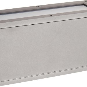 WAC Lighting WS-W2510-GH Rubix – Lámpara de pared LED rectangular para exteriores, tamaño único, blancografito WAC Lighting WS-W2510-GH Rubix – Lámpara de pared LED rectangular para exteriores, tamaño único, blancografito