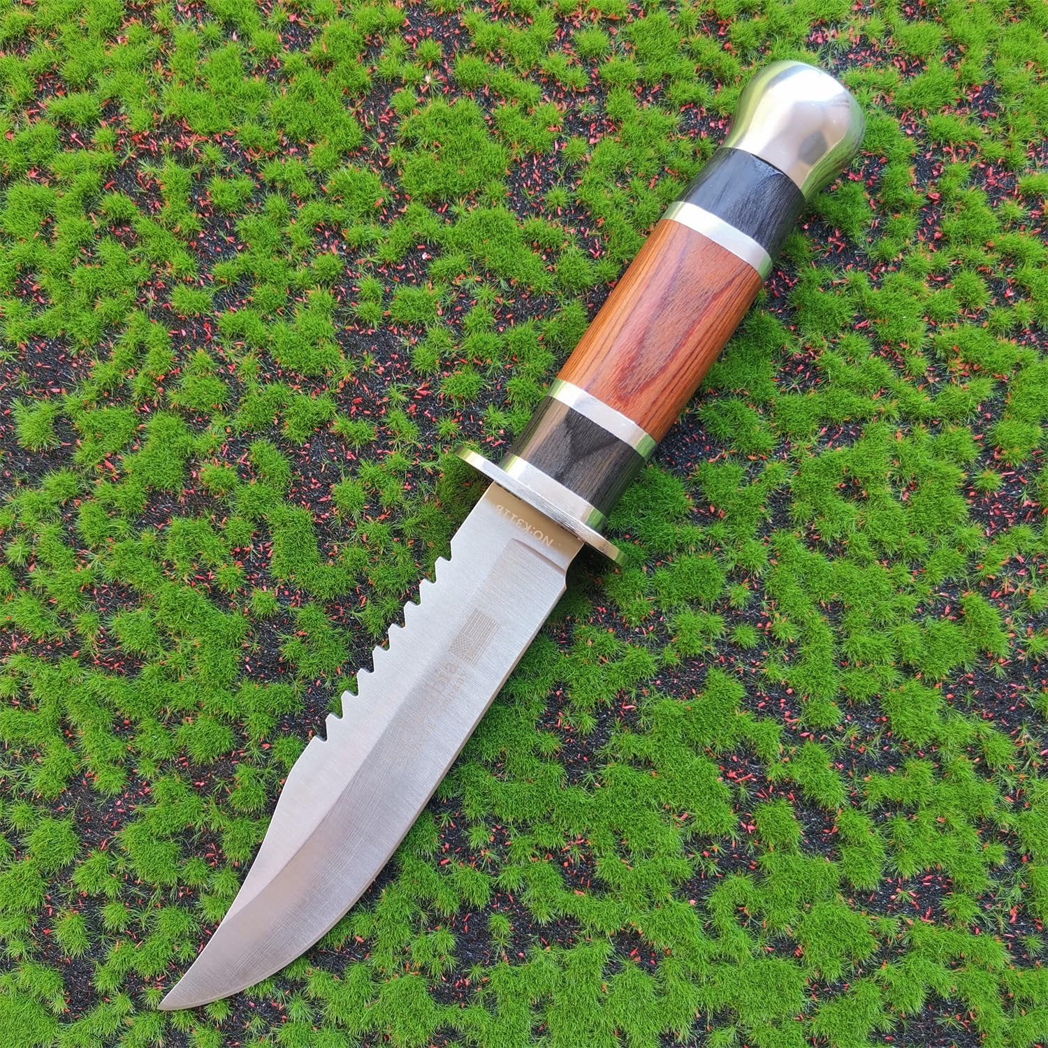 DOOM BLADE Cuchillo de caza de hoja fija de 10.63 pulgadas con funda para acampar senderismo pesca – Tipo de cuchillo Bowie