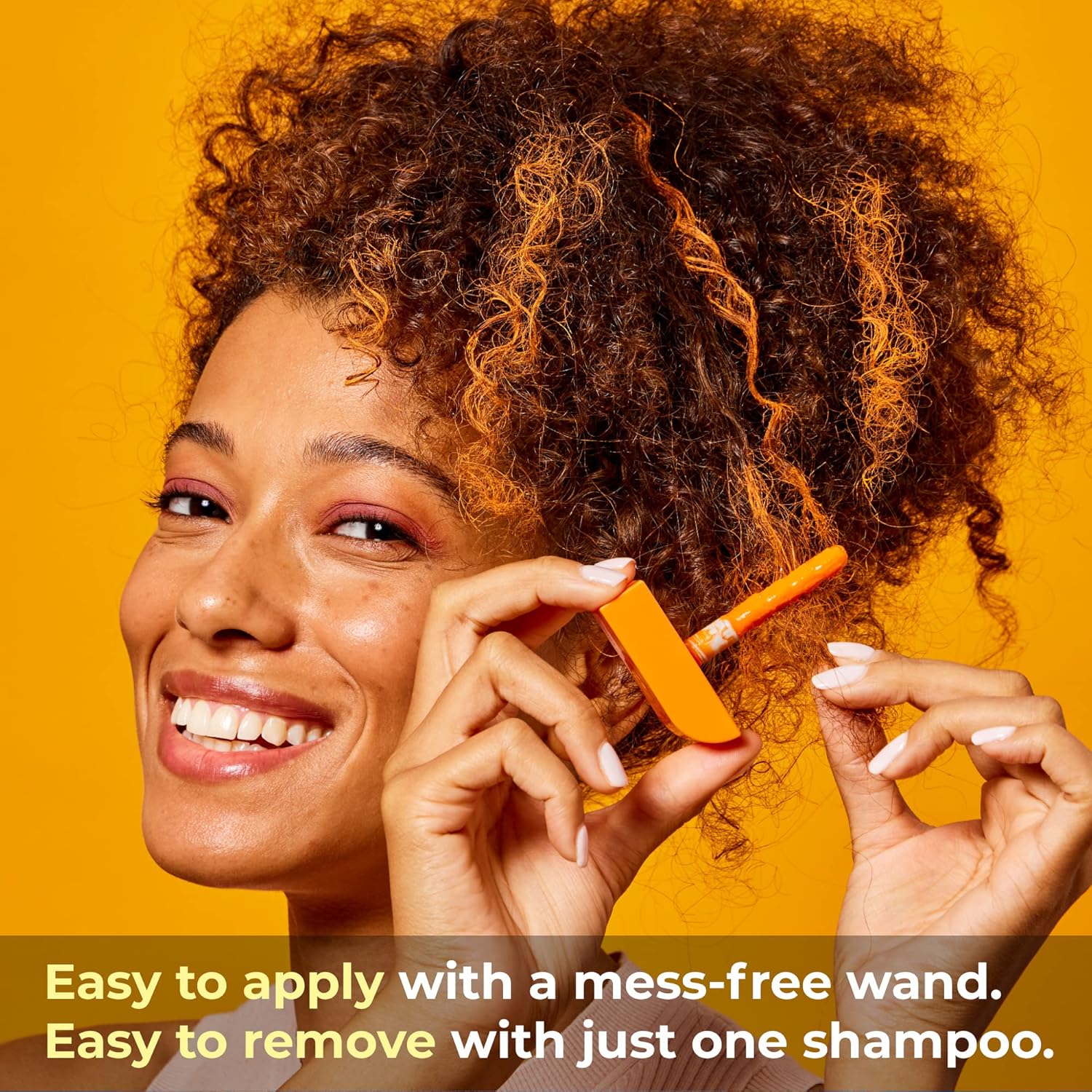 HALLY Shade Stix  Naranja  Color temporal para el cabello para niños y adultos  Deshazte del desorden en aerosol para el cabello con cera de tiza y