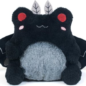 Cuddle Barn PlushGoals – Mothman Wawa The Froggie – Peluche negro suave de rana kawaii, 6 pulgadas Cuddle Barn PlushGoals – Mothman Wawa The Froggie – Peluche negro suave de rana kawaii, 6 pulgadas