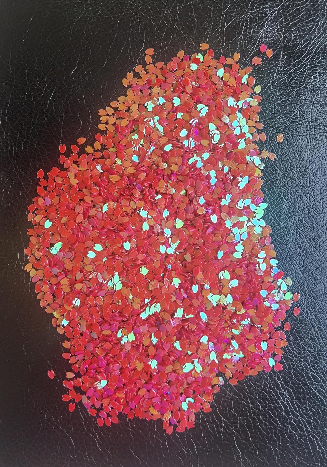 Lentejuelas de confeti con purpurina de pétalos de flor de cerezo para manualidades, arte de uñas, fiestas de vacaciones, tarjetas de bricolaje –